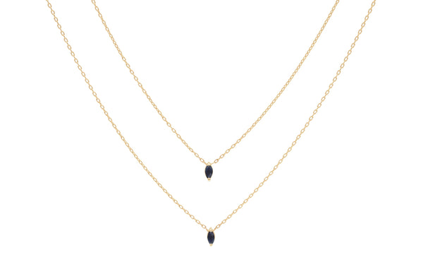 Everett Fine Jewelry Eclipse Sapphire Necklace