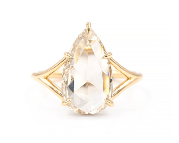 2.86-Carat Rose Cut Diamond Gemma Ring