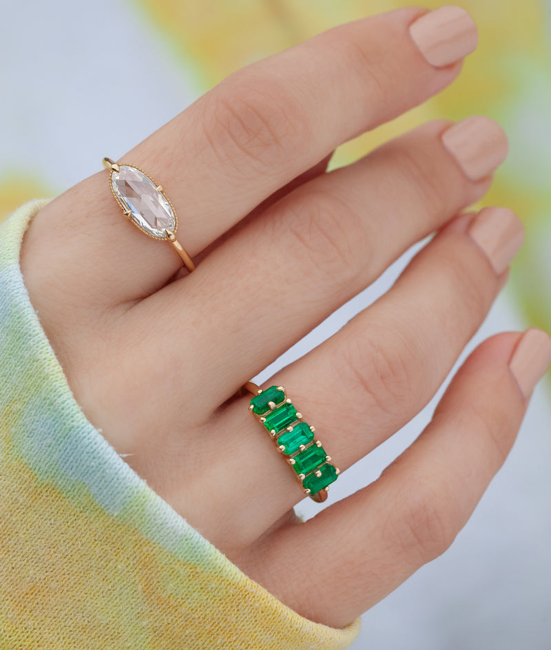 Emerald Willa Ring
